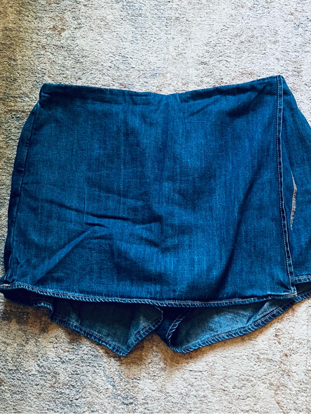 Old Navy Dark Blue Denim Skort
